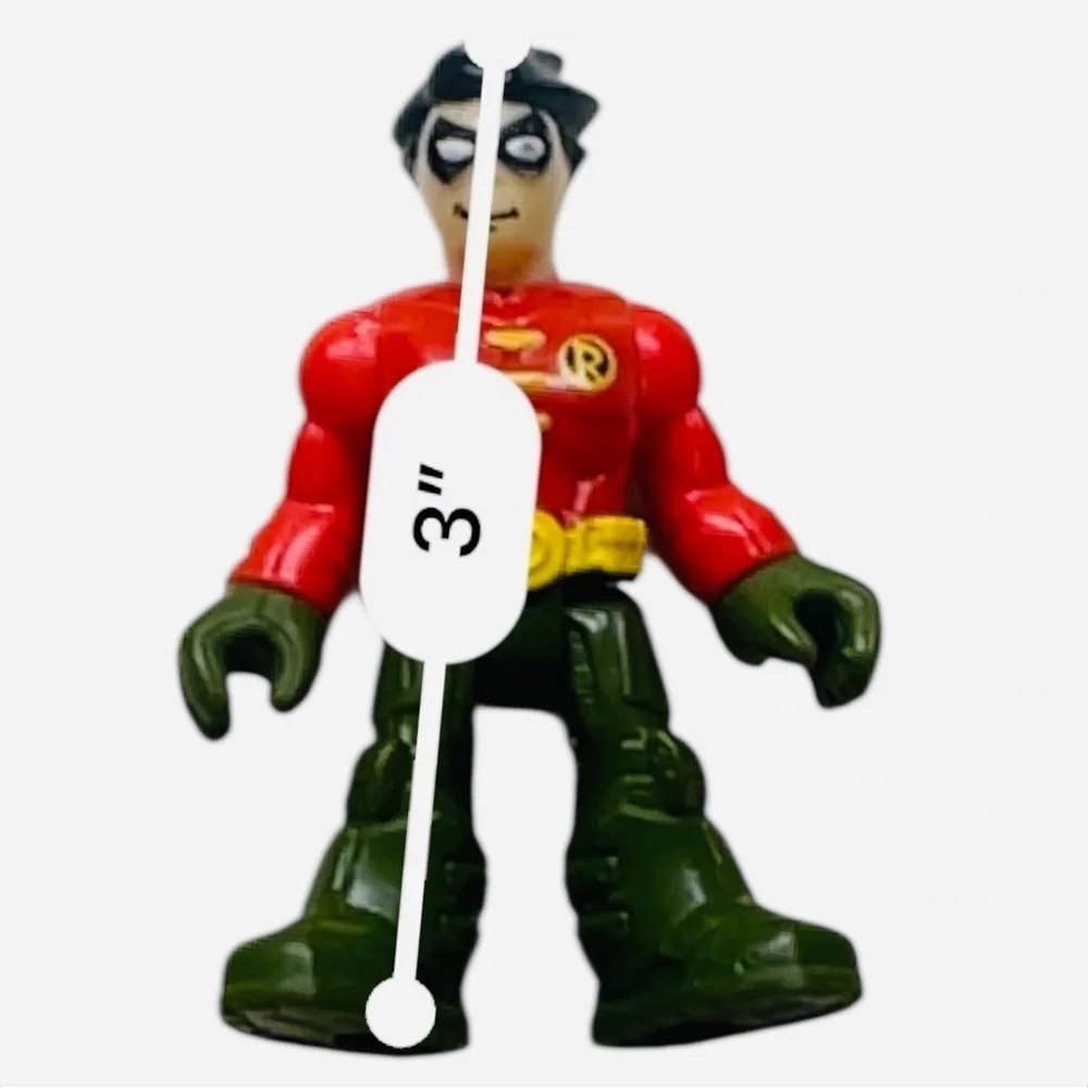 Imaginext DC super friend Red and Green Action Figure 3 in x 2 in